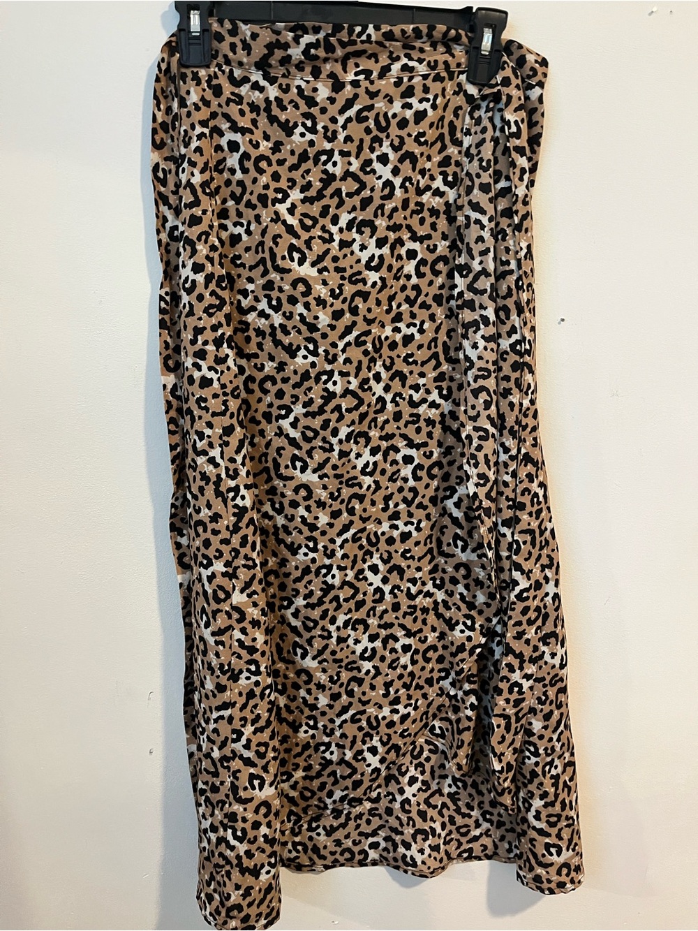 NWT Leopard Print Midi Skirt - Tan and Black